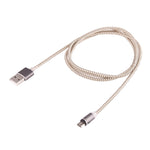 สายชาร์จแม่เหล็ก Micro USB ถึง USB 2.0 ยาว 1 เมตร สไตล์ถัก หมุนได้ 360 องศา พร้อมไฟ LED แสดงสถานะ
