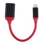 สายอะแดปเตอร์แปลง USB-C / Type-C 3.1 ชาย เป็น USB 3.0 หญิง OTG หัวอะลูมิเนียมอัลลอย ยาว 15 ซม.