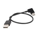 สายเชื่อมต่อข้อมูล USB เป็น USB-C / Type-C มุมขวายาว 30 ซม. สำหรับ DJI SPARK / MAVIC PRO / Phantom 3 & 4 / Inspire 1 & 2, USB เป็น USB-C / Type-C