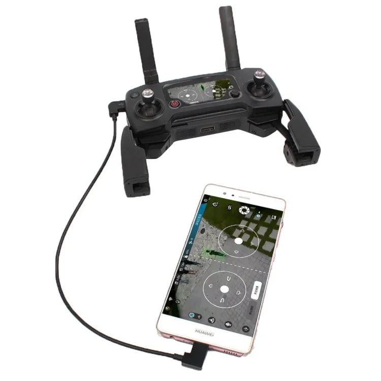 สายแปลง Micro USB เป็น USB-C / Type-C ยาว 30 ซม. สำหรับรีโมตคอนโทรล DJI MAVIC PRO & SPARK, สมาร์ทโฟน, แท็บเล็ต