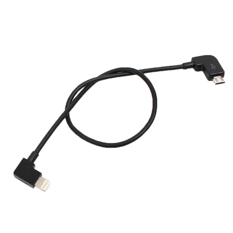 สายแปลง Micro USB เป็น 8 พิน ยาว 30 ซม. สำหรับรีโมตคอนโทรล DJI MAVIC PRO & SPARK & Mavic 2 Pro & Mavic 2 Zoom, iPhone, iPad