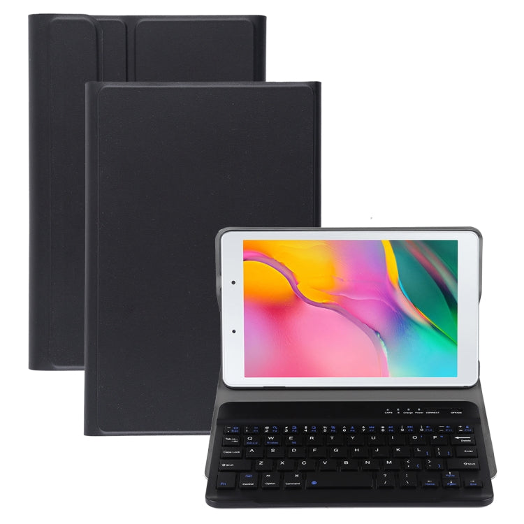 คีย์บอร์ดบลูทูธแม่เหล็กถอดได้แบบบางเฉียบ เคสแท็บเล็ตหนังสำหรับ Galaxy Tab A 8.0 2019 P200 / P205, พร้อมที่จับ