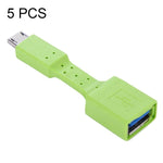 อะแดปเตอร์ OTG Micro USB ตัวผู้เป็น USB 3.0 ตัวเมีย 5 ชิ้น, Micro USB เป็น USB 3.0