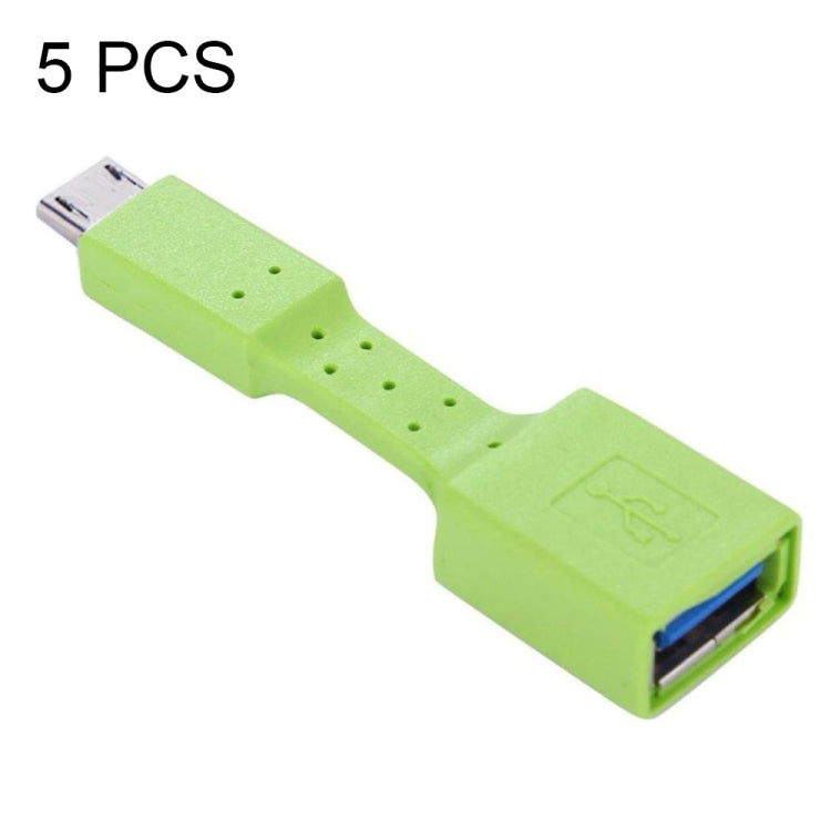 อะแดปเตอร์ OTG Micro USB ตัวผู้เป็น USB 3.0 ตัวเมีย 5 ชิ้น, Micro USB เป็น USB 3.0
