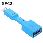 อะแดปเตอร์ OTG Micro USB ตัวผู้เป็น USB 3.0 ตัวเมีย 5 ชิ้น, Micro USB เป็น USB 3.0