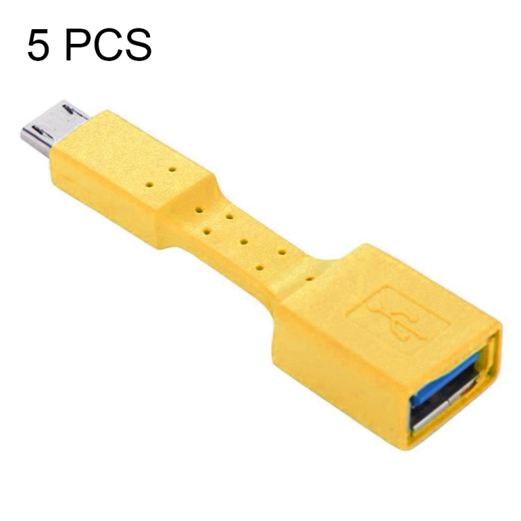 อะแดปเตอร์ OTG Micro USB ตัวผู้เป็น USB 3.0 ตัวเมีย 5 ชิ้น, Micro USB เป็น USB 3.0
