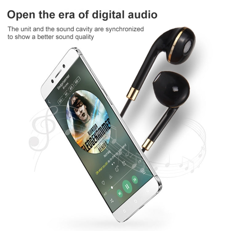 หูฟังแบบสอดหูขนาด 3.5 มม. สีดำ พร้อมรีโมทและไมโครโฟน สำหรับ iPhone, Galaxy, Huawei, Xiaomi, LG, HTC และสมาร์ทโฟนอื่นๆ