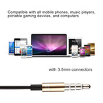 หูฟังแบบสอดหูขนาด 3.5 มม. สีดำ พร้อมรีโมทและไมโครโฟน สำหรับ iPhone, Galaxy, Huawei, Xiaomi, LG, HTC และสมาร์ทโฟนอื่นๆ