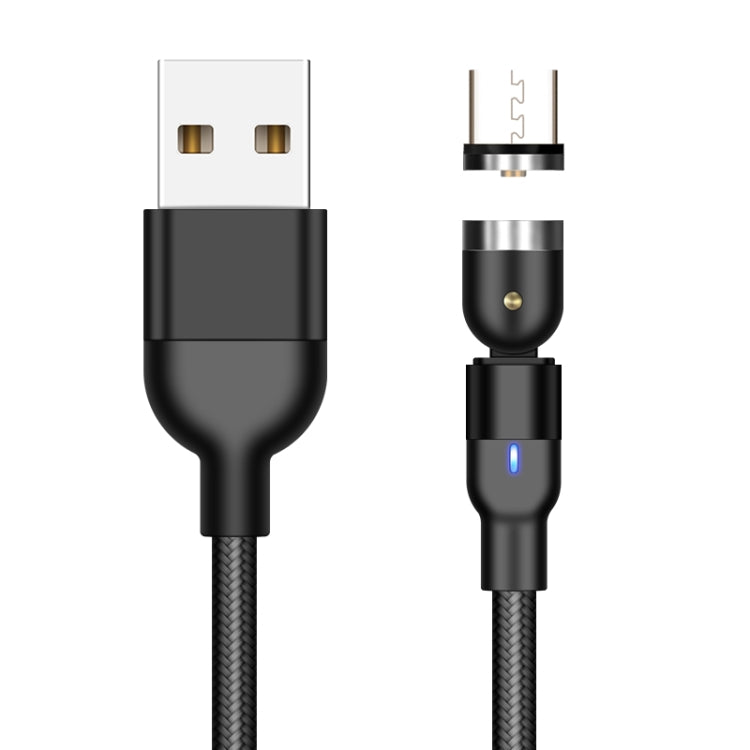 สายชาร์จแม่เหล็กถักไนลอน USB ถึง Micro USB ยาว 1 เมตร 2A หมุนได้, 1 เมตร Micro USB