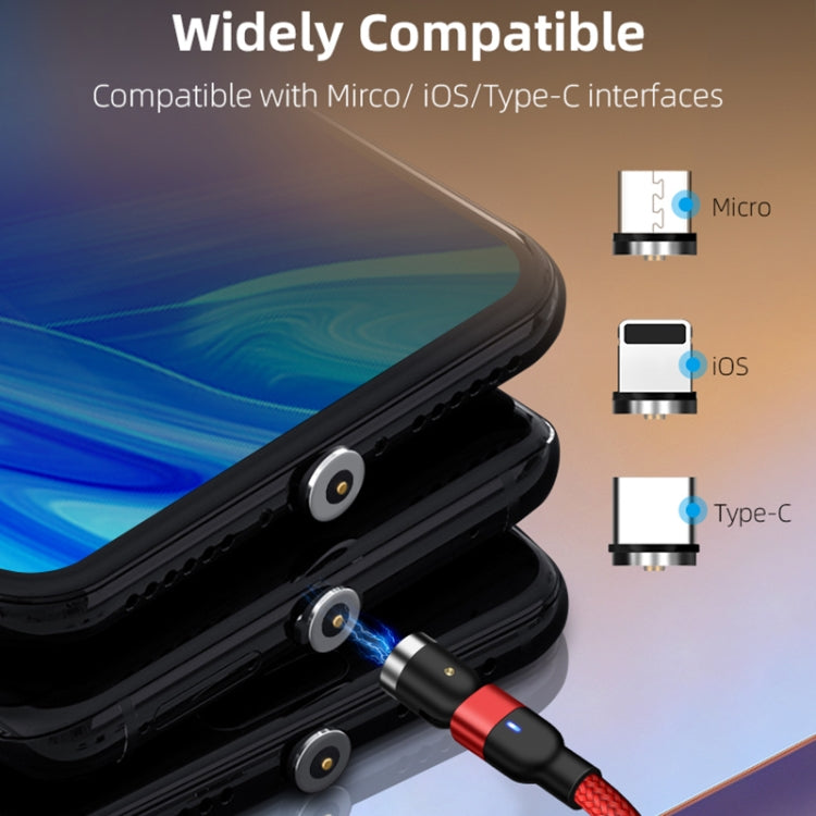 สายชาร์จแม่เหล็กถักไนลอน USB ถึง Micro USB ยาว 1 เมตร 2A หมุนได้, 1 เมตร Micro USB