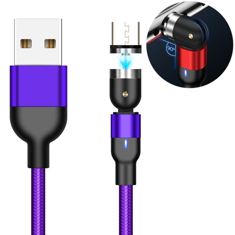 สายชาร์จแม่เหล็กถักไนลอน USB ถึง Micro USB ยาว 1 เมตร 2A หมุนได้, 1 เมตร Micro USB