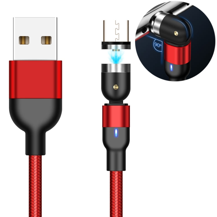 สายชาร์จแม่เหล็กถักไนลอน USB ถึง Micro USB ยาว 1 เมตร 2A หมุนได้, 1 เมตร Micro USB
