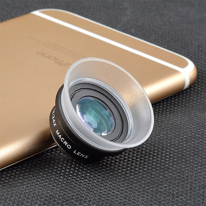 APEXEL APL-24X-H เลนส์มือถือภายนอกอเนกประสงค์ 2 in 1 12X & 24X มาโคร พร้อมฮูดเลนส์