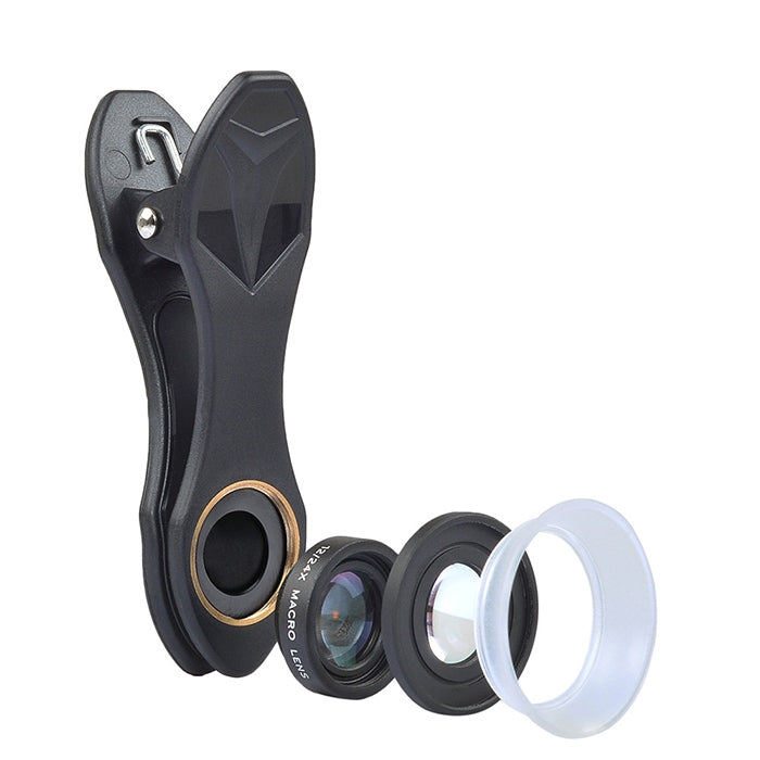 APEXEL APL-24X-H เลนส์มือถือภายนอกอเนกประสงค์ 2 in 1 12X & 24X มาโคร พร้อมฮูดเลนส์