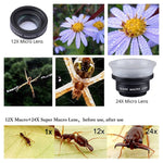 APEXEL APL-24X-H เลนส์มือถือภายนอกอเนกประสงค์ 2 in 1 12X & 24X มาโคร พร้อมฮูดเลนส์