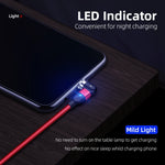 สายชาร์จแม่เหล็กถักไนลอน USB เป็น USB-C / Type-C 1m 2A, 1m Type-C