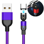 สายชาร์จแม่เหล็กถักไนลอน USB เป็น USB-C / Type-C 1m 2A, 1m Type-C