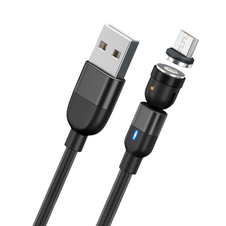 สายชาร์จข้อมูลแม่เหล็กหมุน 540 องศา USB เป็น Micro USB 3A ความยาว 1 เมตร, Micro USB 1 เมตร