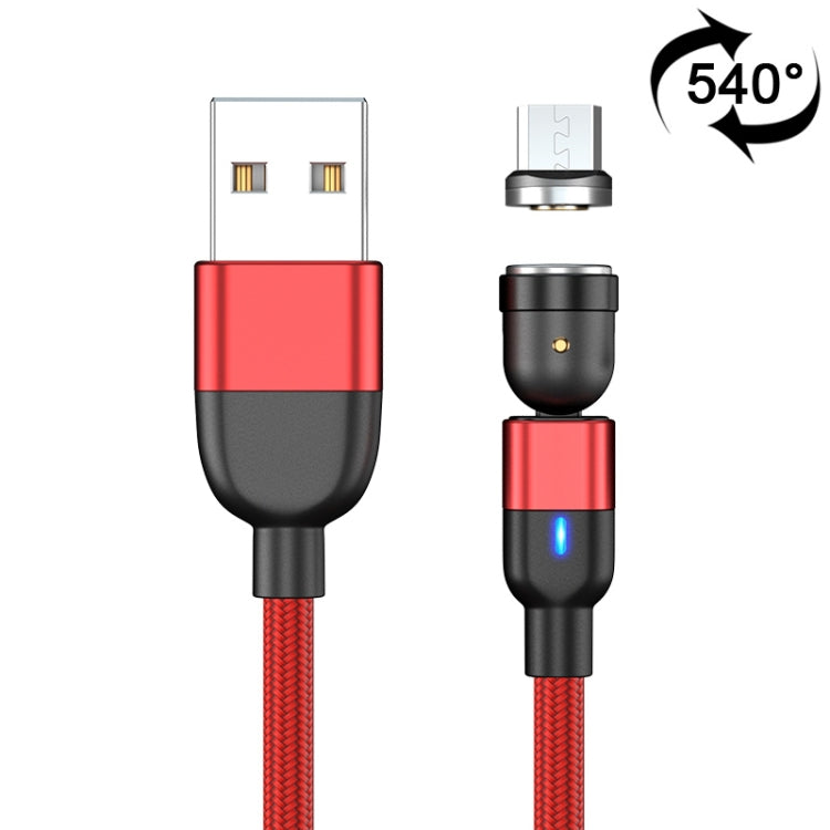 สายชาร์จข้อมูลแม่เหล็กหมุน 540 องศา USB เป็น Micro USB 3A ความยาว 1 เมตร, Micro USB 1 เมตร