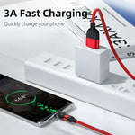 2m 3A Output USB to Micro USB 540 Degree Rotating Magnetic Data Sync Charging Cable, 2m Micro USB