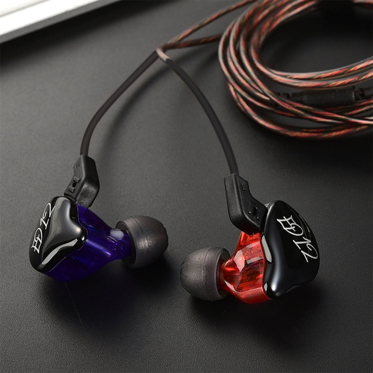หูฟังแบบสอดหูดีไซน์กีฬา KZ ED12 แจ็ค 3.5 มม. พร้อมรีโมทสาย ความยาวสาย 1.2 เมตร รุ่น ED12