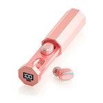 หูฟังบลูทูธ True Wireless C1 Bluetooth 5.0 TWS แบบสัมผัส พร้อมจอแสดงผลดิจิทัลหลายเหลี่ยม พร้อมกล่องชาร์จ ทรงหลายเหลี่ยม