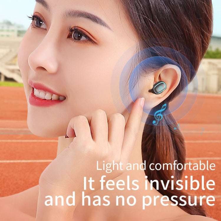 หูฟังบลูทูธ True Wireless C1 Bluetooth 5.0 TWS แบบสัมผัส พร้อมจอแสดงผลดิจิทัลหลายเหลี่ยม พร้อมกล่องชาร์จ ทรงหลายเหลี่ยม