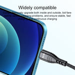 สายชาร์จข้อมูลชาร์จเร็ว 4 in 1 66W 6A USB เป็น 8 Pin + Micro USB + USB-C / Type-C คู่ ความยาวสาย: 1.2 ม., 66W