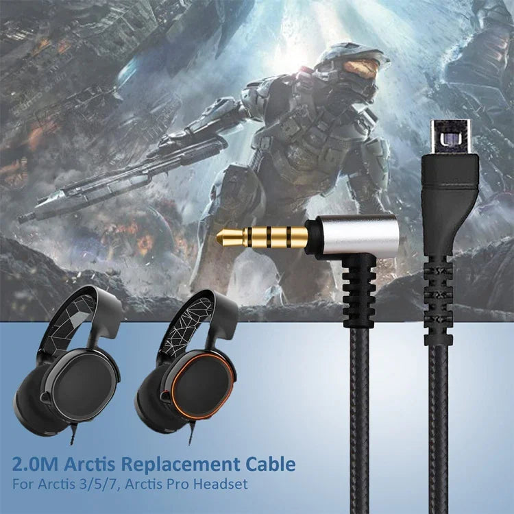 ชุดสายเสียง + สายแปลง 2 in 1 ZS0135 สำหรับ SteelSeries Arctis 3 / 5 / 7