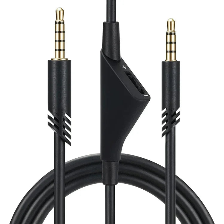 สายเสียงหูฟังปรับระดับเสียง 3.5mm ตัวผู้ถึงตัวผู้ ZS0175 สำหรับ Logitech Astro A10 / A40 / A30 ความยาวสาย: 2m, สำหรับ Logitech Astro A10 2m