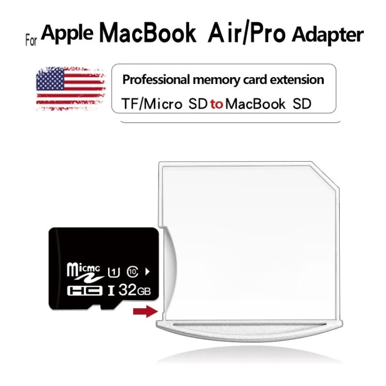 อะแดปเตอร์ Micro SD / TF Card เป็น SD สำหรับ MacBook Air / Pro รองรับสูงสุด 512GB, 512GB