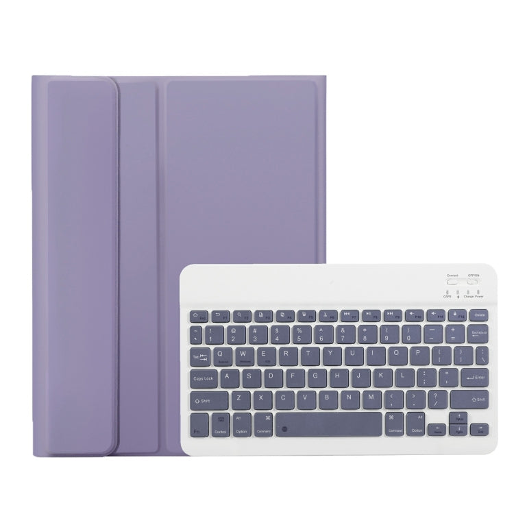 สำหรับ iPad 11 2025 / รุ่นที่ 10 10.9 2022 A10B เคสแท็บเล็ตหนังคีย์บอร์ดบลูทูธบางพิเศษผิวสัมผัสหนังลูกแกะ พร้อมช่องใส่ปากกา, A10B