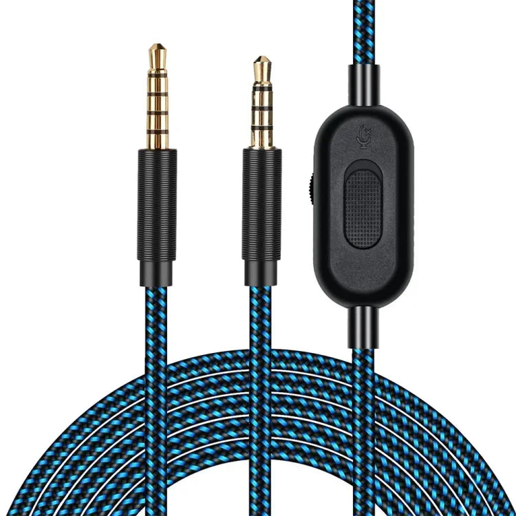 ZS0162 สายควบคุมแบบมีสายสำหรับหูฟังเกมมิ่งสำหรับ Logitech Astro A10 A40 A30, รุ่นควบคุมแบบมีสาย