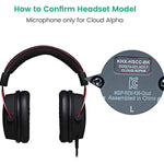 ZS0201 ไมโครโฟนเปลี่ยนสำหรับหูฟังคอมพิวเตอร์ HyperX Cloud Alpha S