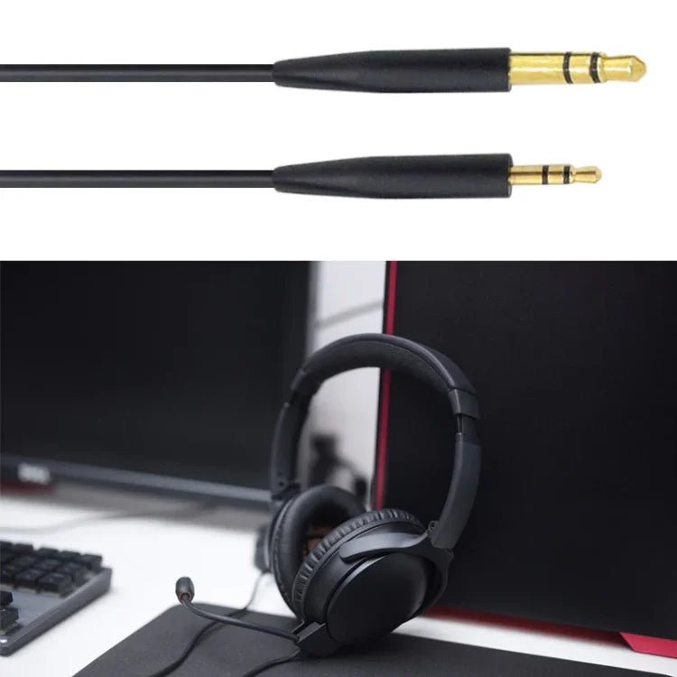 ZS0138 สายเสียงหูฟัง 3.5 มม. ถึง 2.5 มม. สำหรับ BOSE SoundTrue QC35 QC25 OE2, ZS0138 สีดำ, ZS0138 สีขาว
