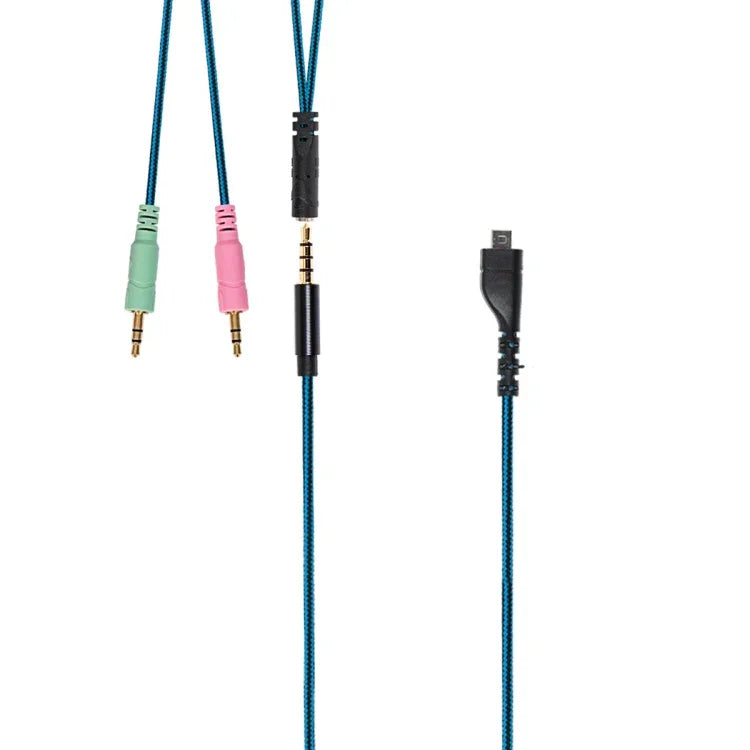 ZS0158 สายเสียงหูฟังเกมมิ่งปลั๊กตรง + สายอะแดปเตอร์สำหรับ SteelSeries Arctis 3 / 5 / 7, ปลั๊กตรง + สายอะแดปเตอร์