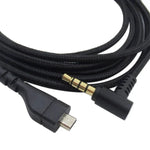 ZS0169 สายเสียงหูฟังถัก USB สำหรับ SteelSeries Arctis 3 / 5 / 7 / Pro, ZS0169