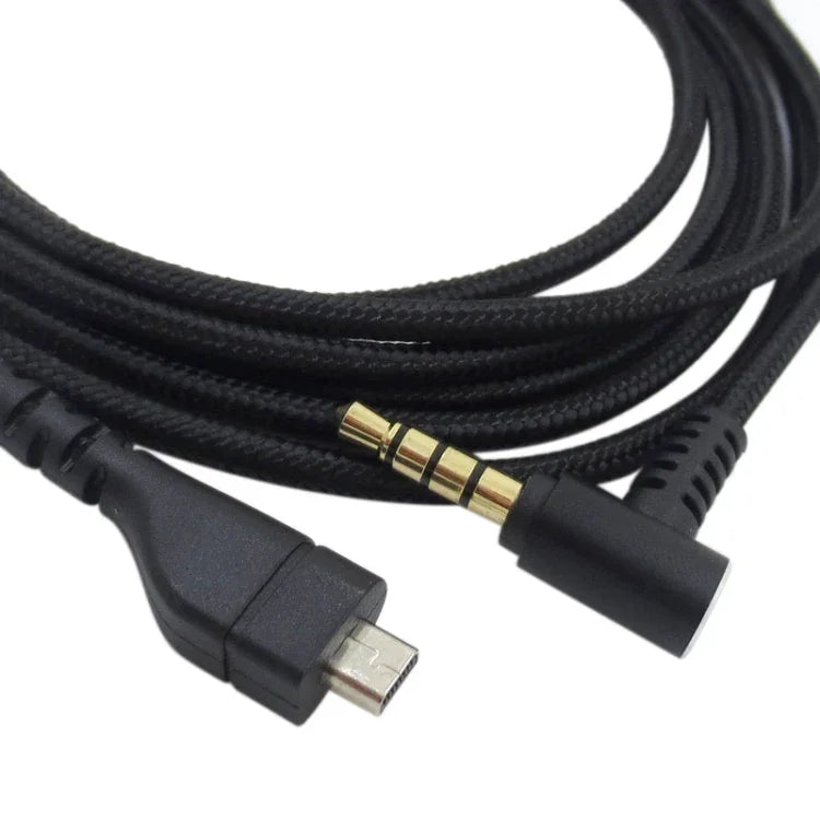 ZS0169 สายเสียงหูฟังถัก USB สำหรับ SteelSeries Arctis 3 / 5 / 7 / Pro, ZS0169