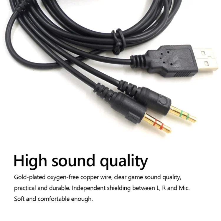 ZS0224 สายเสียงหูฟัง 3 ขา สำหรับ SteelSeries Arctis 3 / 5 / 7 / Pro, ZS0224