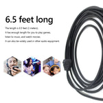 ZS0224 สายเสียงหูฟัง 3 ขา สำหรับ SteelSeries Arctis 3 / 5 / 7 / Pro, ZS0224
