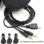 ZS0224 สายเสียงหูฟัง 3 ขา สำหรับ SteelSeries Arctis 3 / 5 / 7 / Pro, ZS0224