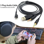 ZS0224 สายเสียงหูฟัง 3 ขา สำหรับ SteelSeries Arctis 3 / 5 / 7 / Pro, ZS0224