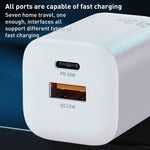 WK WP-U140 ชาร์จเร็ว 33W Power Series USB+USB-C/Type-C สเปค: ปลั๊ก US 33W