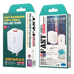 WK WP-U140 ชาร์จเร็ว 33W Power Series USB+USB-C/Type-C สเปค: ปลั๊ก US 33W