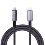 สายเคเบิลวิดีโอ 10Gbps 8K USB-C/Type-C ถึง USB-C/Type-C รองรับ USB 3.2 ความยาว: 1m, 10Gbps Type-C ถึง Type-C