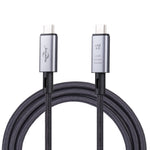 สายเคเบิลวิดีโอ 40Gbps 8K USB-C/Type-C ถึง USB-C/Type-C รองรับ USB 4 ความยาว: 1m, 40Gbps Type-C ถึง Type-C