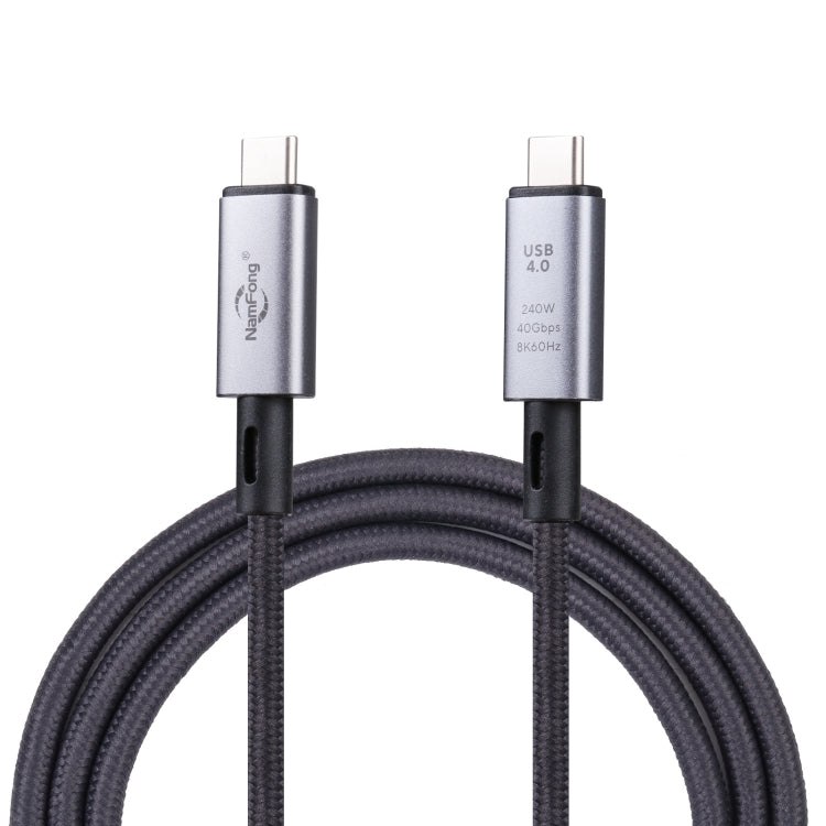 สายเคเบิลวิดีโอ 40Gbps 8K USB-C/Type-C ถึง USB-C/Type-C รองรับ USB 4 ความยาว: 1m, 40Gbps Type-C ถึง Type-C