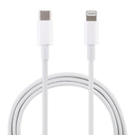 สายชาร์จเร็ว 20W 9V/2A USB-C / Type-C เป็น 8 Pin สำหรับ iPhone, iPad ความยาวสาย: 1 ม., 20W 9V/2A