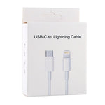 สายชาร์จเร็ว 20W 9V/2A USB-C / Type-C เป็น 8 Pin สำหรับ iPhone, iPad ความยาวสาย: 1 ม., 20W 9V/2A