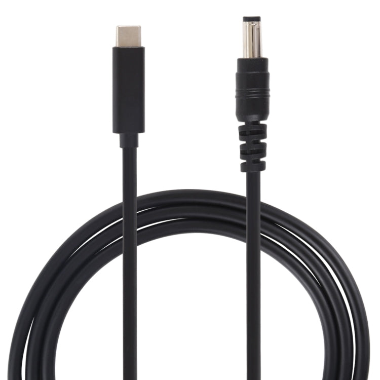 สายชาร์จพาวเวอร์แล็ปท็อป USB-C / Type-C เป็น 5.5 x 2.1 มม. ความยาวสายประมาณ 1.5 เมตร Type-C เป็น 5.5 x 2.1 มม.